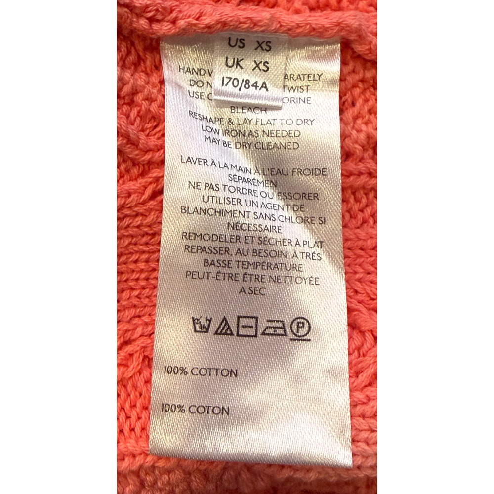 NEW FREE PEOPLE PINK WASHED ASHORE SWEATER SZ XS - Picture 7 of 8